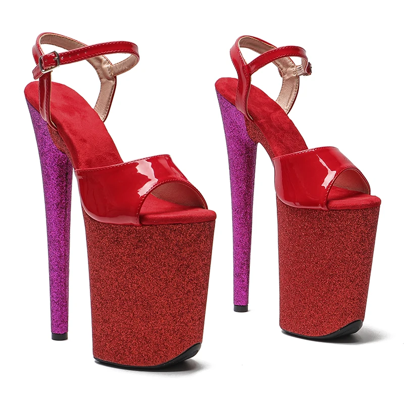 Leecabe 23CM/9inches Patent PU upper with glitter Platform Sexy High Heels Sandals Pole Dance shoes
Leecabe 23CM/9inches Patent PU upper with glitter Platform Sexy High Heels Sandals Pole Dance shoes