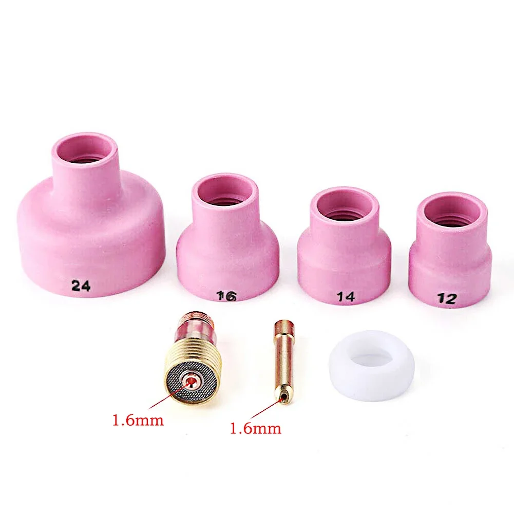 7pcs Nozzle Cups Gas Lens Welding Accessories Kits For WP9/20 TIG Welding Torch CNC Metalworking Manufacturing Welding Tools
7pcs Nozzle Cups Gas Lens Welding Accessories Kits For WP9/20 TIG Welding Torch CNC Metalworking Manufacturing Welding Tools