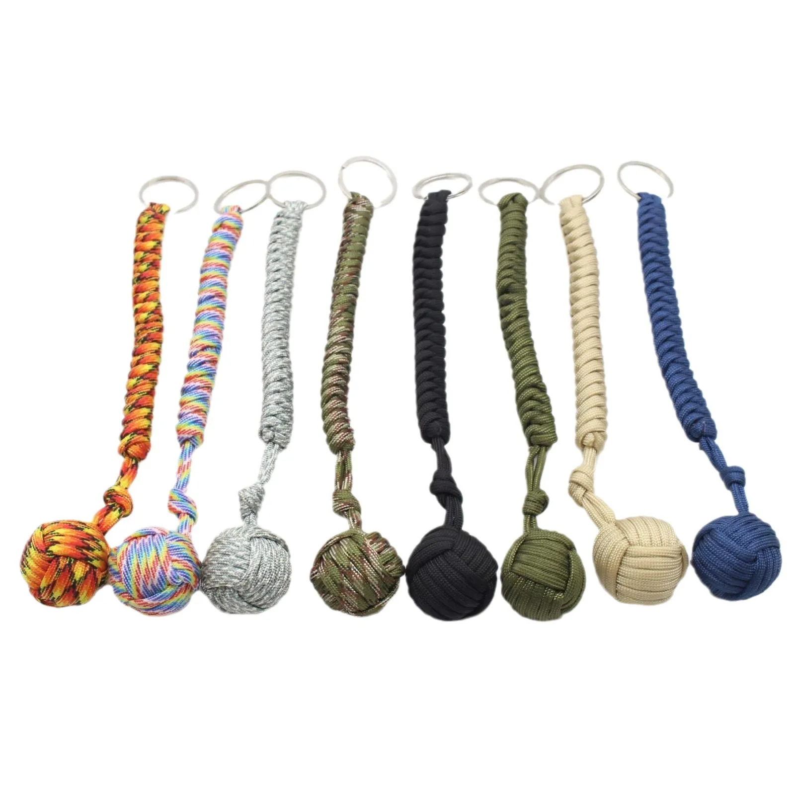 1pc Outdoor Self-Defense Umbrella Rope Monkey Fist Steel Ball Paracord Survival Key Chain Outdoor Safety Protection Accessories
1pc Outdoor Self-Defense Umbrella Rope Monkey Fist Steel Ball Paracord Survival Key Chain Outdoor Safety Protection Accessories