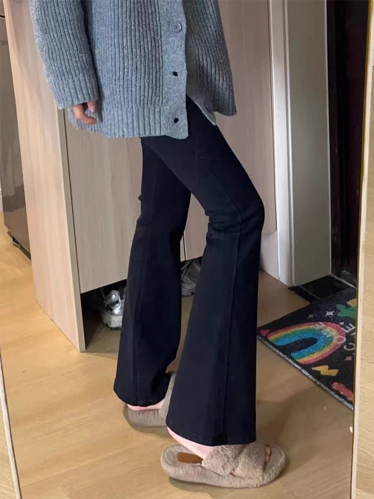 High Waist Flared Jeans Women's Spring Autumn plus Size Elastic Slimming Black Denim Pants Long Commute Pure Color Wear Resis...
High Waist Flared Jeans Women's Spring Autumn plus Size Elastic Slimming Black Denim Pants Long Commute Pure Color Wear Resis...