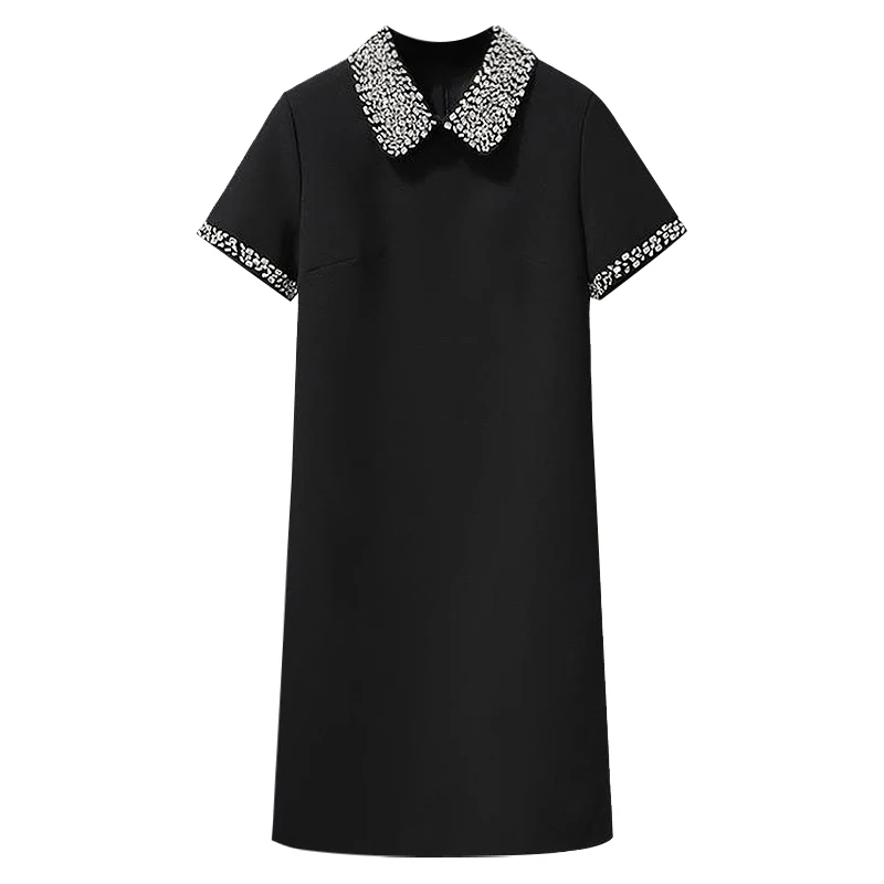 Faionable кукольный воротник ort Sve Midi Dr, женская летняя повседневная универсальная юбка трапециевидной формы с мясом, корейский сле 
Faionable кукольный воротник ort Sve Midi Dr, женская летняя повседневная универсальная юбка трапециевидной формы с мясом, корейский сле