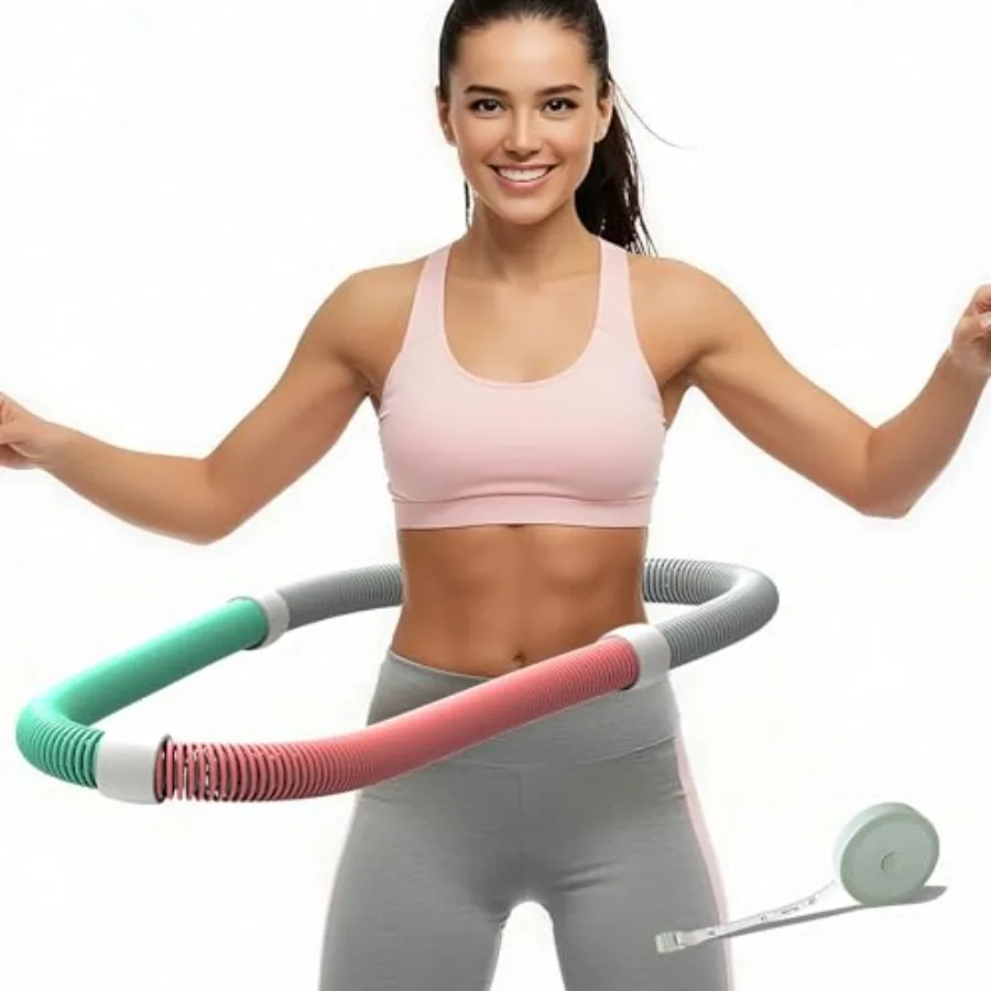 Weighted Soft Spring Fitness Hoop for Adults 3.3lb Foldable Exercise Hoop, Waist-Friendly Design, Portable Slimming Exercise Eq
Weighted Soft Spring Fitness Hoop for Adults 3.3lb Foldable Exercise Hoop, Waist-Friendly Design, Portable Slimming Exercise Eq