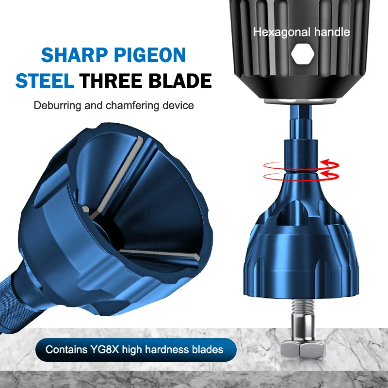 Deburring External Chamfer Tool Drill Bit Metal Remove Burr Tool Trimmer Screw Rod Bolt Deburring Tools Screw Repair
Deburring External Chamfer Tool Drill Bit Metal Remove Burr Tool Trimmer Screw Rod Bolt Deburring Tools Screw Repair