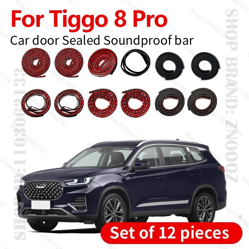 For 2020-2025 Tiggo 8 Pro Car Door Seal Strip Rubber Double Layer Sealing Protector Soundproof Dustproof Seal Strip 12PCS Set
For 2020-2025 Tiggo 8 Pro Car Door Seal Strip Rubber Double Layer Sealing Protector Soundproof Dustproof Seal Strip 12PCS Set