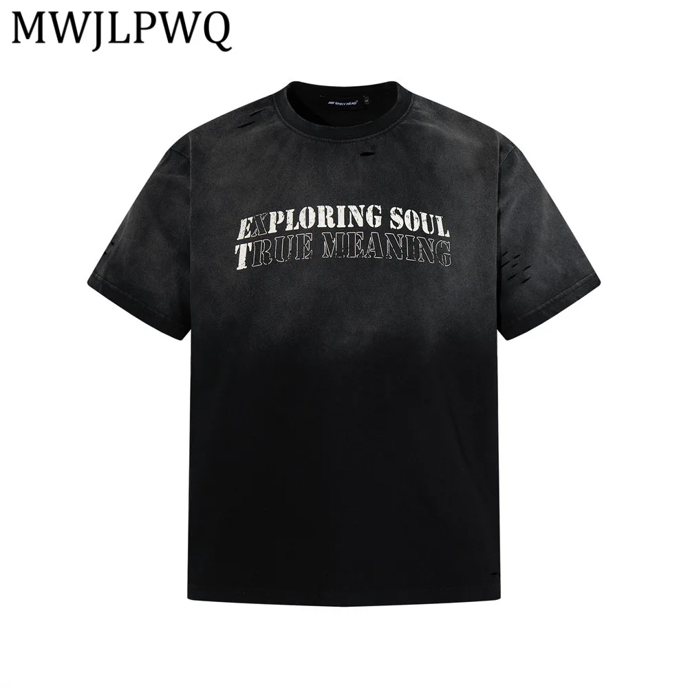 MWJLPWQ Printed Distressed Letter Print Short-Sleeve T-Shirt For Men Loose Fit Summer Cotton Tops Trendy Washed Ripped Tee 14074
MWJLPWQ Printed Distressed Letter Print Short-Sleeve T-Shirt For Men Loose Fit Summer Cotton Tops Trendy Washed Ripped Tee 14074