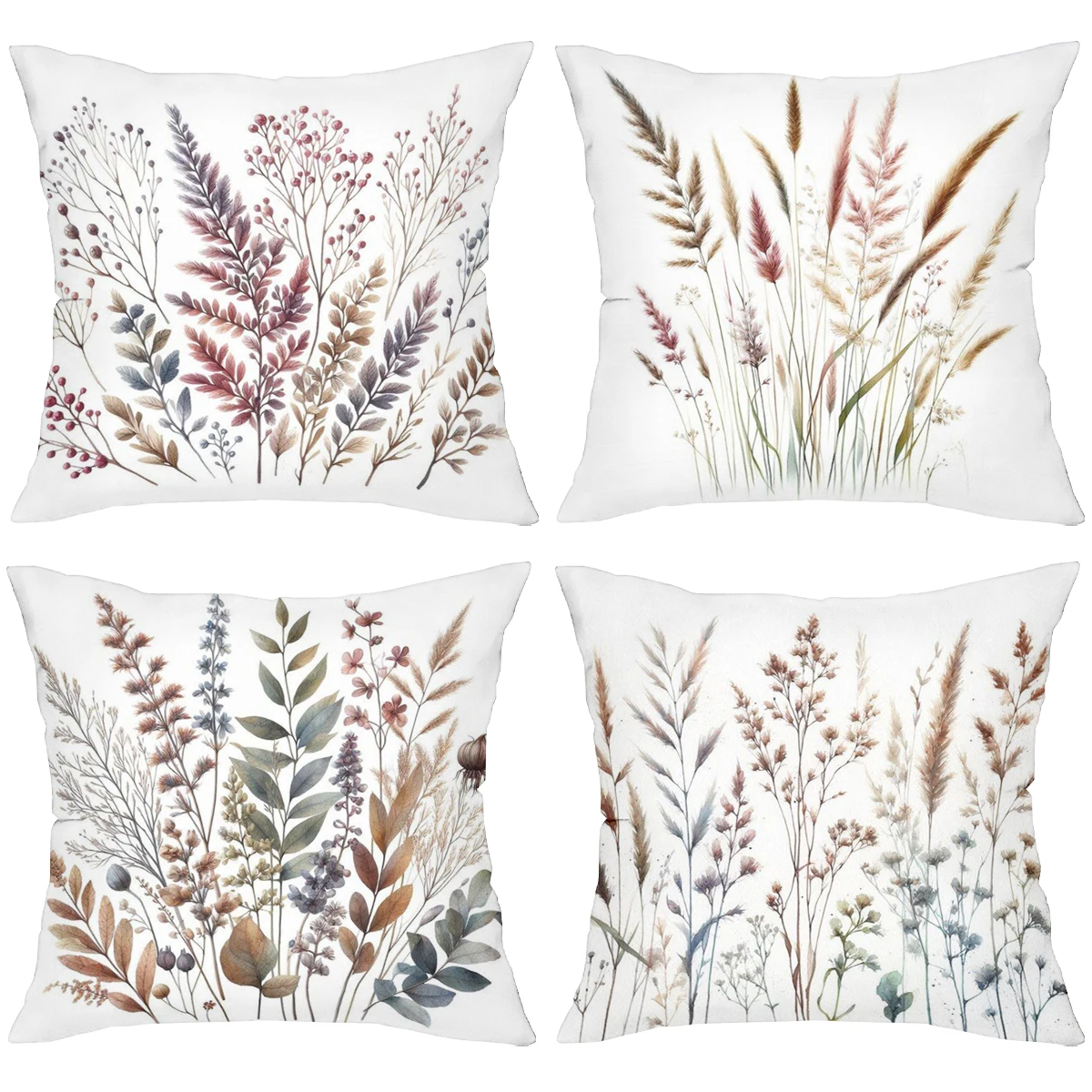 Floral Patterned Throw Pillows With Herb And Grass Designs Polyester pillowcase, sofa decorative cushion cov Headboard Pillow
Floral Patterned Throw Pillows With Herb And Grass Designs Polyester pillowcase, sofa decorative cushion cov Headboard Pillow