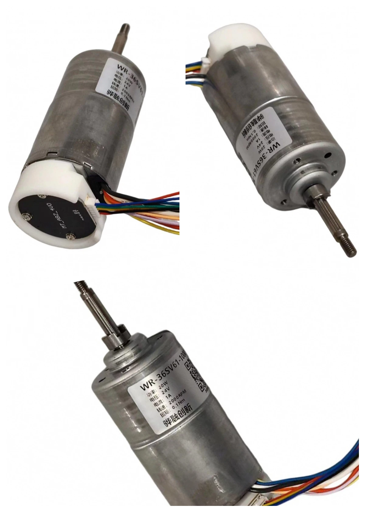 BLDC DC Brushless Servo Motor 10W 24-48V 2000-4000rpm 3-Phase with Hall Sensor & 1000CPR ABZ Encoder
BLDC DC Brushless Servo Motor 10W 24-48V 2000-4000rpm 3-Phase with Hall Sensor & 1000CPR ABZ Encoder