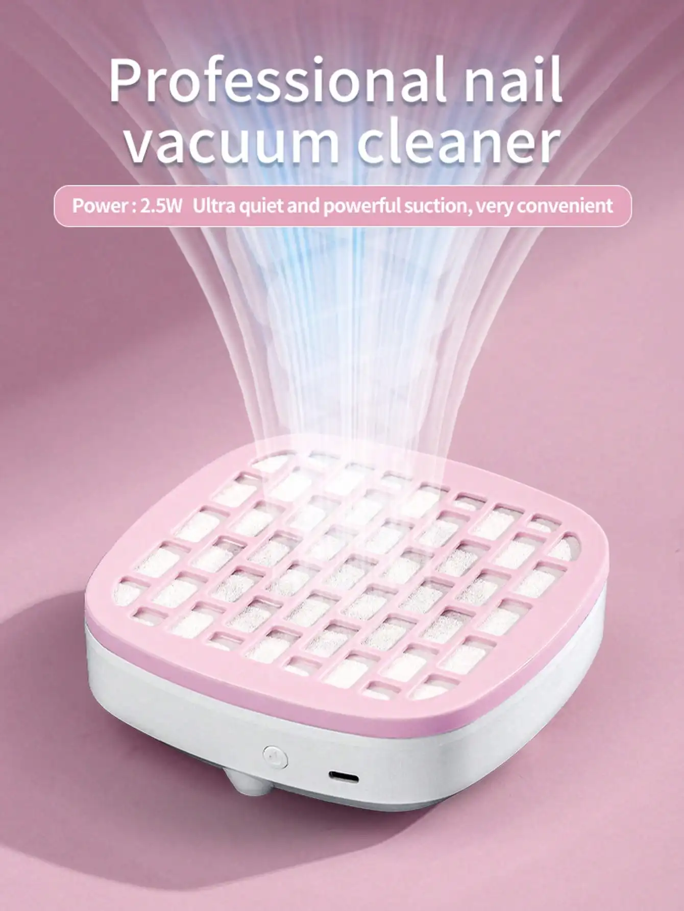 Nail Dust Collector, Suitable For Acrylic Nail Dust Collector, Nail Dust Extractor Fan, Nail Cleaning Device - Powerful Dust Collector, Low Noise, Suitable For Gel Manicure Polishing Salon And Home Use, Pink
Nail Dust Collector, Suitable For Acrylic Nail Dust Collector, Nail Dust Extractor Fan, Nail Cleaning Device - Powerful Dust Collector, Low Noise, Suitable For Gel Manicure Polishing Salon And Home Use, Pink