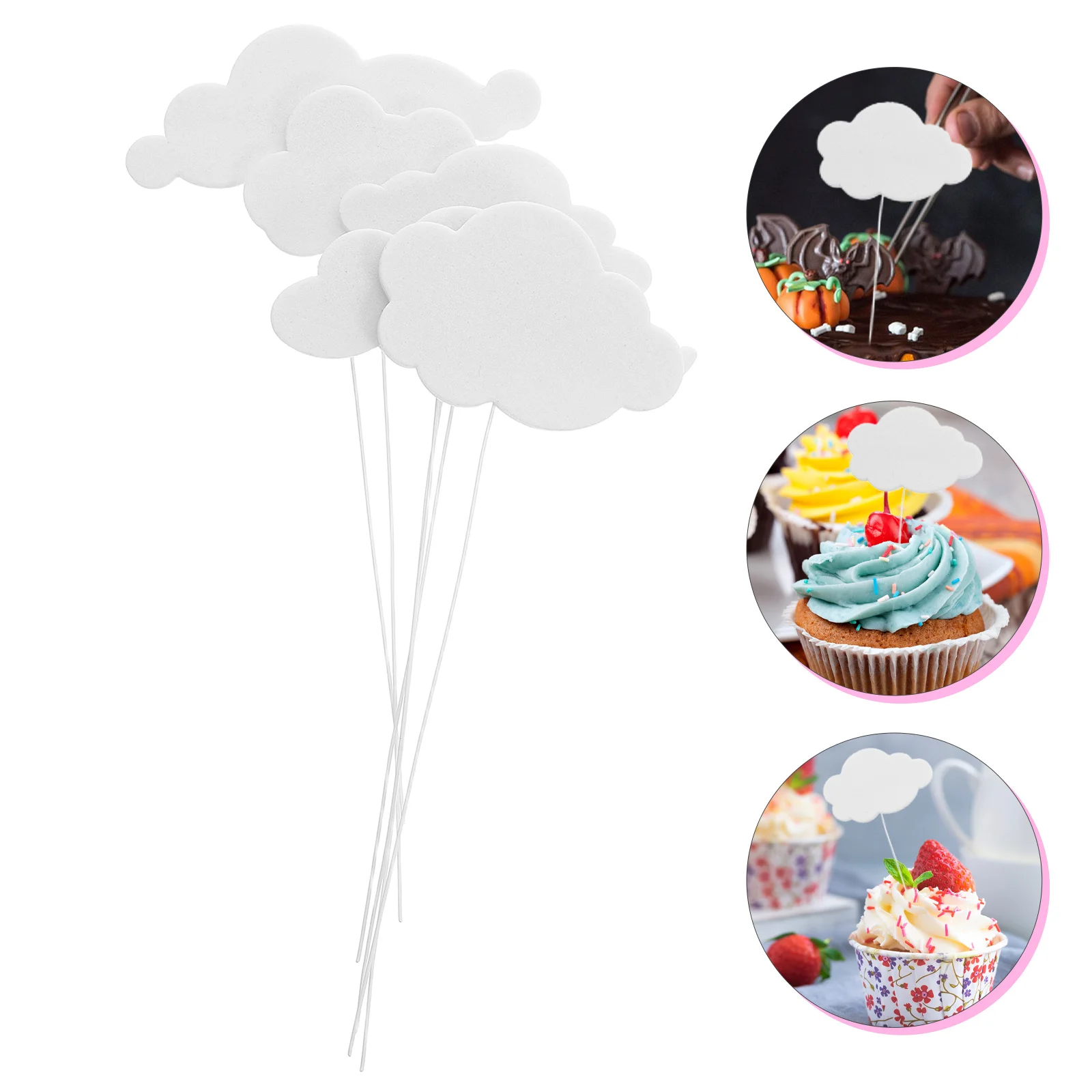 300Pcs Cloud Cake Insert Flexible Wire Sponge Decoration Birthday Baby Shower Wedding Party Dessert Toppers Cloud Cake Topper 
300Pcs Cloud Cake Insert Flexible Wire Sponge Decoration Birthday Baby Shower Wedding Party Dessert Toppers Cloud Cake Topper