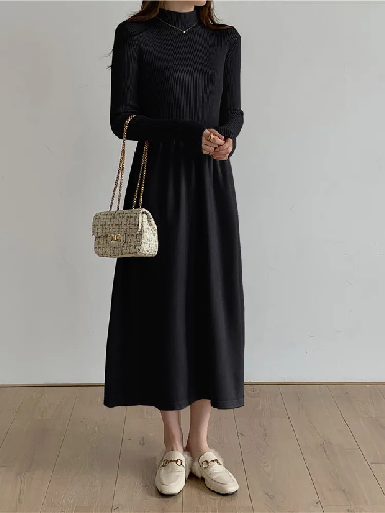 Vintage Solid Winter Autumn 2022 Warm Clothing Woman Thick Vestido Feminino Knitted Elegant Dresses Korean Sweater Dress Women
Vintage Solid Winter Autumn 2022 Warm Clothing Woman Thick Vestido Feminino Knitted Elegant Dresses Korean Sweater Dress Women