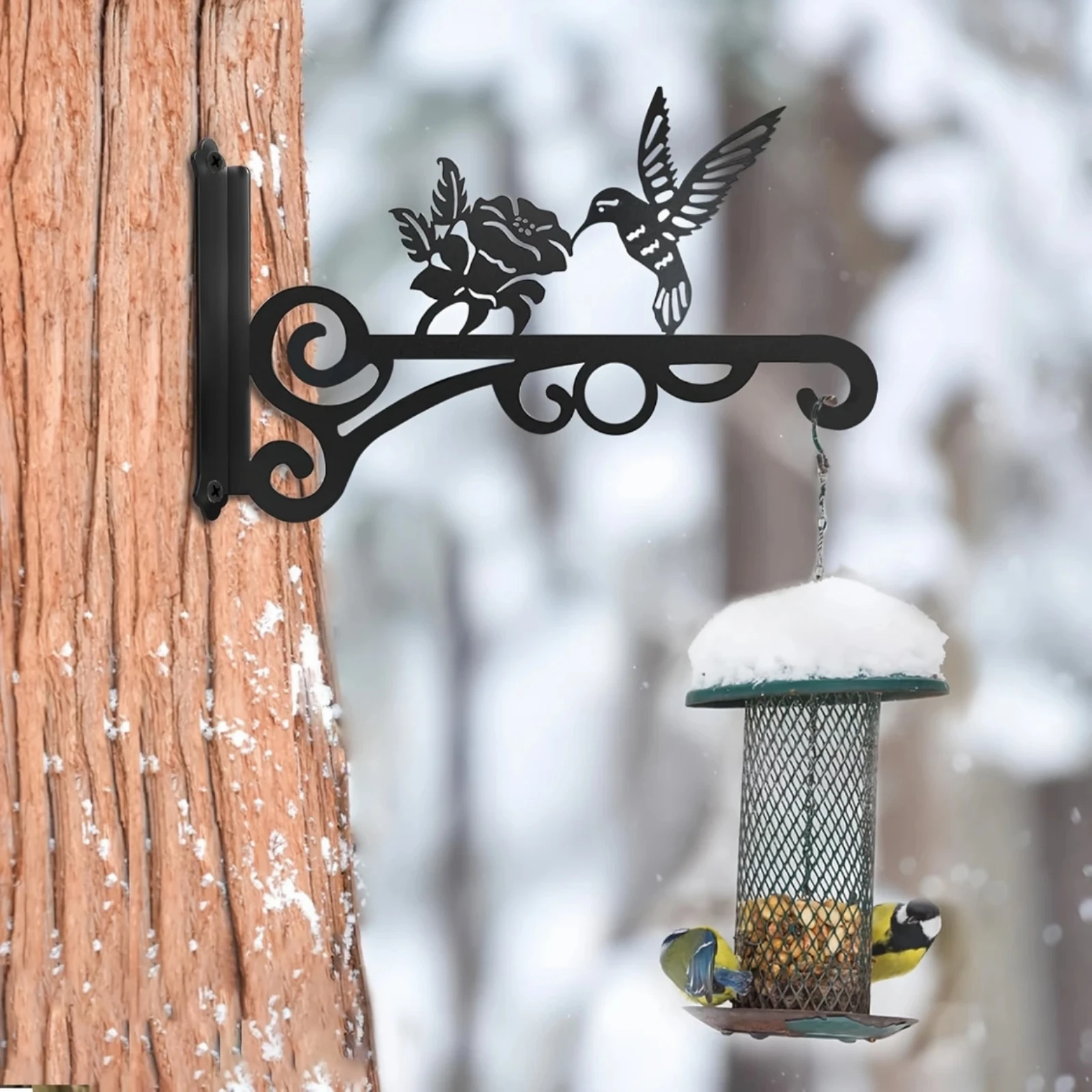 Hummingbird Flower Bracket Cutout Design Wroughtmetal Wall Bracket Lantern Hook Extended Arm Garden Decor Vintage Style
Hummingbird Flower Bracket Cutout Design Wroughtmetal Wall Bracket Lantern Hook Extended Arm Garden Decor Vintage Style