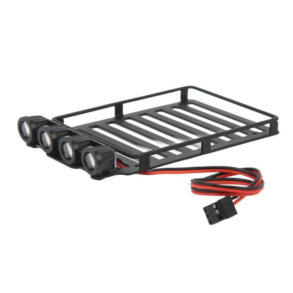 Plastic Roof Rack Luggage Carrier With LED Light 1/24 Scale RC Roof Rack Part for Axial SCX24 1/24 RC Crawler Car
Plastic Roof Rack Luggage Carrier With LED Light 1/24 Scale RC Roof Rack Part for Axial SCX24 1/24 RC Crawler Car