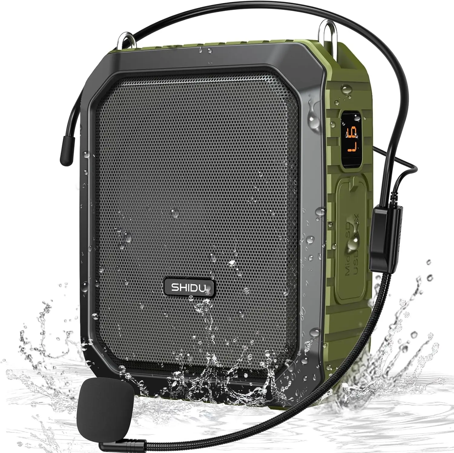 Voice Amplifier for Teacher with Portable Microphone and Speaker, 18W Megaphone with Wired Mic Headset, Rechargeable Bluetooth
Voice Amplifier for Teacher with Portable Microphone and Speaker, 18W Megaphone with Wired Mic Headset, Rechargeable Bluetooth