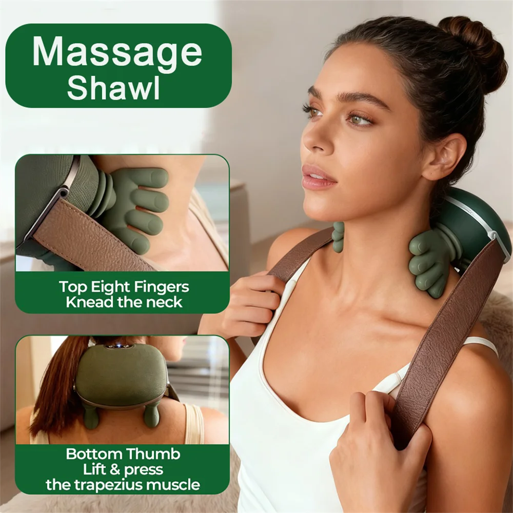 Hot Bionic Finger Neck Shoulder Massager Wireless Neck Cervical Trapezius Kneading Massage Shawl Brushless Motor Neck Masajeador
Hot Bionic Finger Neck Shoulder Massager Wireless Neck Cervical Trapezius Kneading Massage Shawl Brushless Motor Neck Masajeador
