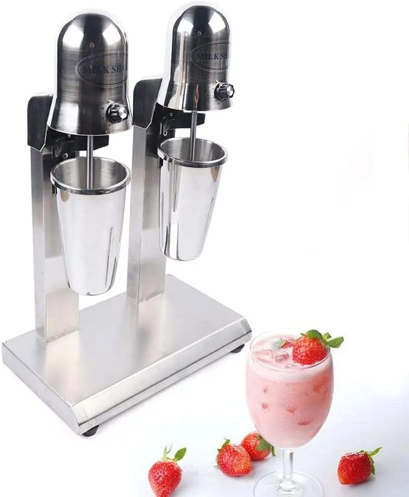 Electric Milkshake Maker, 110V 560W Commercial Stainless Steel Drink Mixer Machine Smoothie Malt Blender with 2 Speed Adjustable
Electric Milkshake Maker, 110V 560W Commercial Stainless Steel Drink Mixer Machine Smoothie Malt Blender with 2 Speed Adjustable