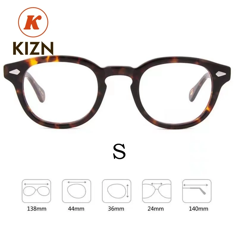KIZN Ultra-light Fashion Women Retro Round Optical Prescription Eyeglasses Frame Men Y1915 High-end Brand Acetate Eyewear
KIZN Ultra-light Fashion Women Retro Round Optical Prescription Eyeglasses Frame Men Y1915 High-end Brand Acetate Eyewear