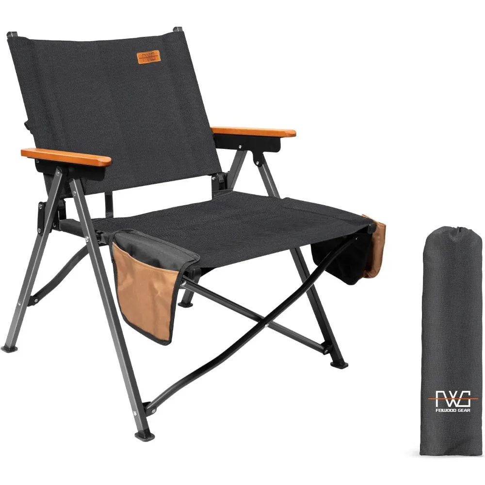 Folding Camping Chair, Lightweight Portable Chair Wood Armrest with Side Pockets, Cup Holder for Camping, Picnic, Concert, Beach
Folding Camping Chair, Lightweight Portable Chair Wood Armrest with Side Pockets, Cup Holder for Camping, Picnic, Concert, Beach