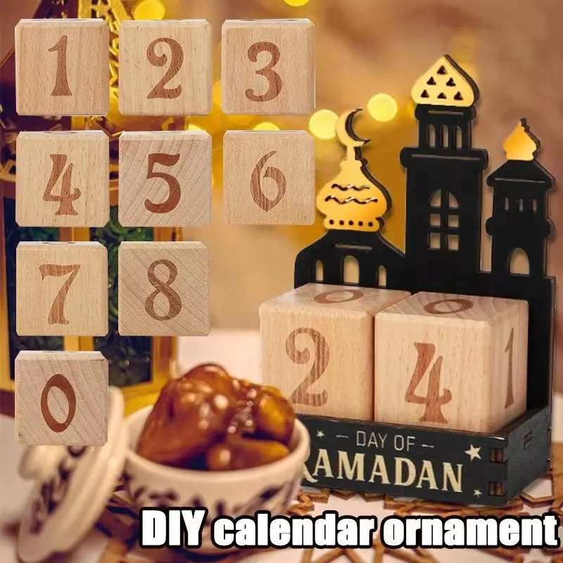 Ramadan Countdown Calendar with Wooden Blocks Eid Mubarak Table Ornaments 2026 Islamic Muslim Party Gift DIY Home Decoration
Ramadan Countdown Calendar with Wooden Blocks Eid Mubarak Table Ornaments 2026 Islamic Muslim Party Gift DIY Home Decoration