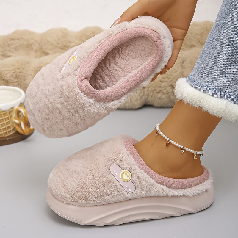 2025 Winter Indoor Cotton Slippers Women Lightweight Thick Sole Fluffy Fur Slides Woman Comfortable Non Slip Home Slippers 45
2025 Winter Indoor Cotton Slippers Women Lightweight Thick Sole Fluffy Fur Slides Woman Comfortable Non Slip Home Slippers 45