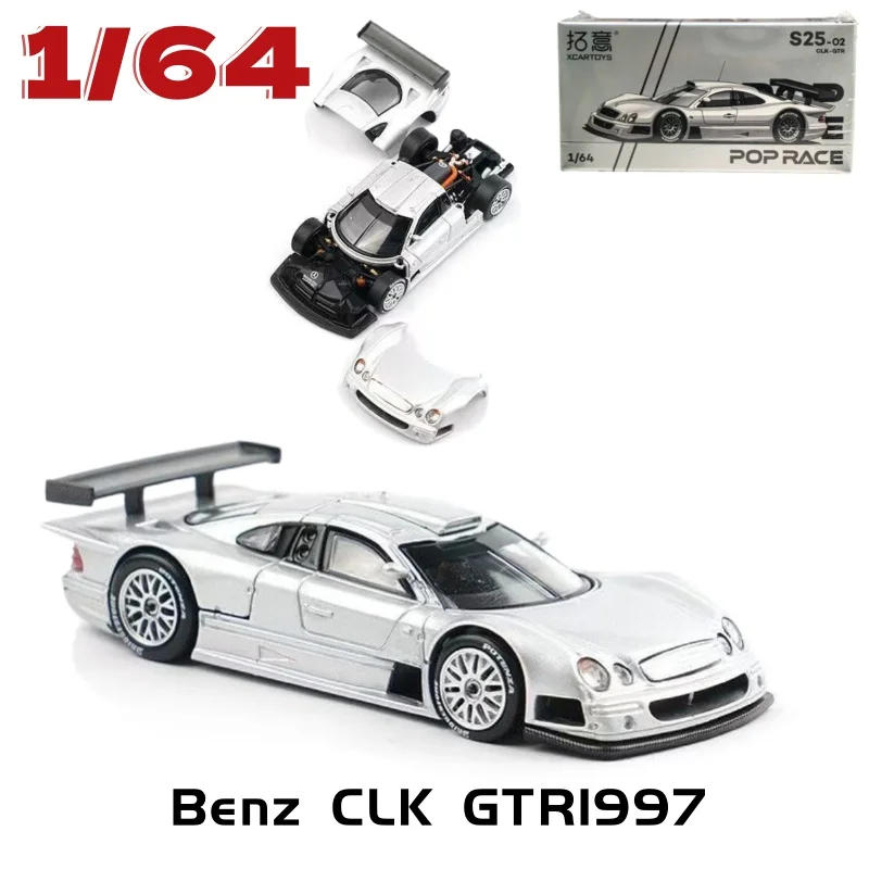 POPRACE Diecast 1/64 Scale Mercedes-Benz alloy car model Mercedes-Benz CLK GTR1997 Play Vehicles Toys for Boys Original Box
POPRACE Diecast 1/64 Scale Mercedes-Benz alloy car model Mercedes-Benz CLK GTR1997 Play Vehicles Toys for Boys Original Box