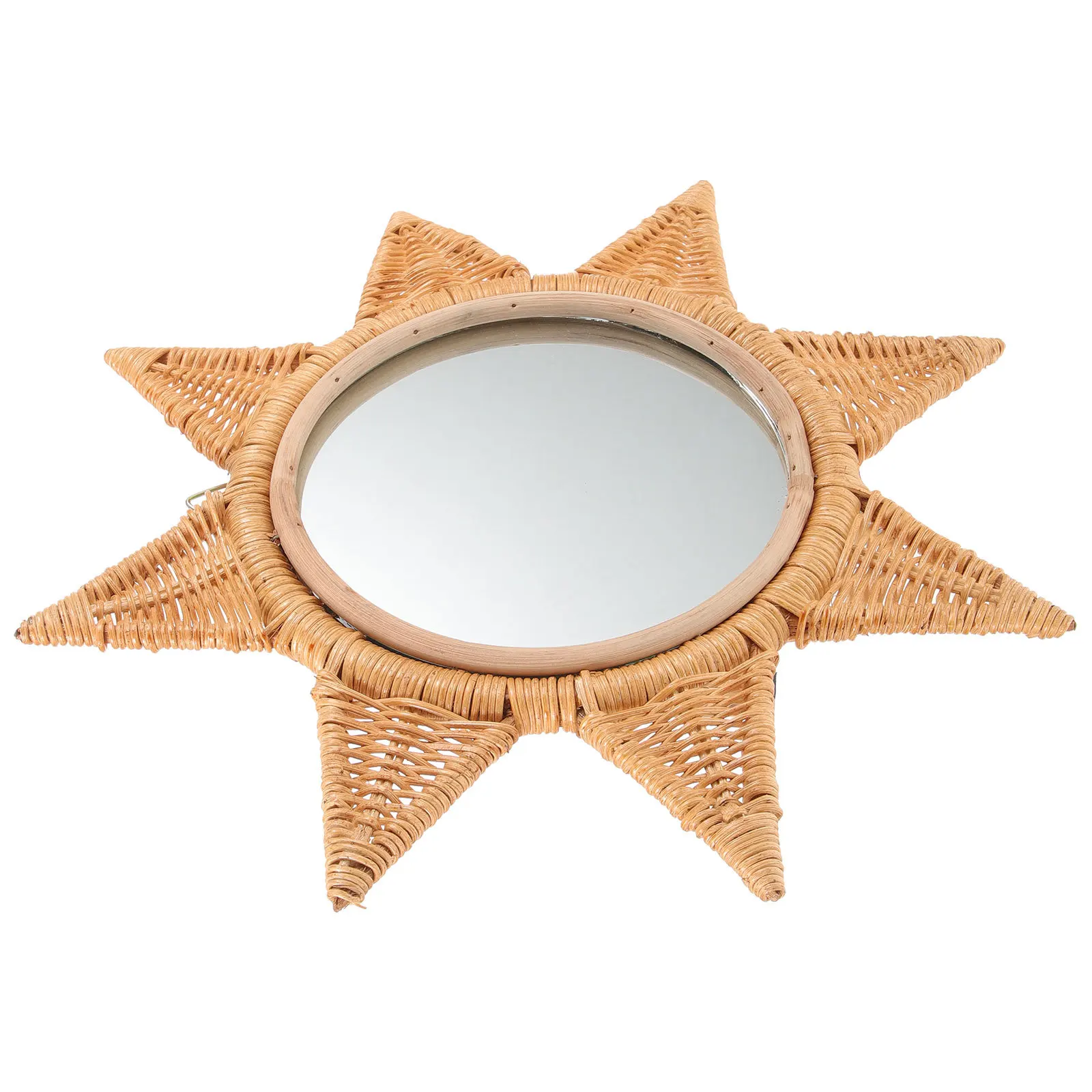 Yardenfun Rattan Wall Mirror Hanging Retro 36x16cm Makeup Vanity Office Decor
Yardenfun Rattan Wall Mirror Hanging Retro 36x16cm Makeup Vanity Office Decor