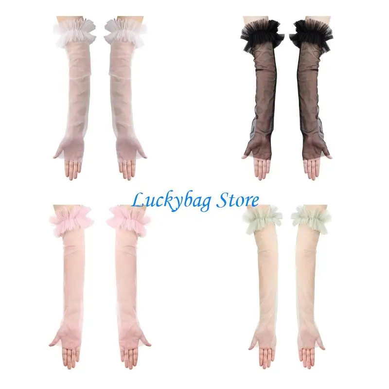 X7XE Elegant Sheer Mesh Arm Sleeves Bride Gloves Wedding Accessory Formal Event Props
X7XE Elegant Sheer Mesh Arm Sleeves Bride Gloves Wedding Accessory Formal Event Props