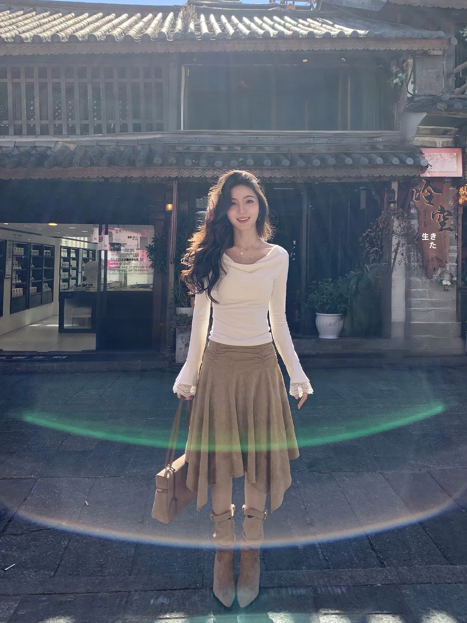 Romantic Western High Waist Suede Skirt Women's Design Asymmetrical Pleated Midi Skirt Youthful Casual Date Wear
Romantic Western High Waist Suede Skirt Women's Design Asymmetrical Pleated Midi Skirt Youthful Casual Date Wear