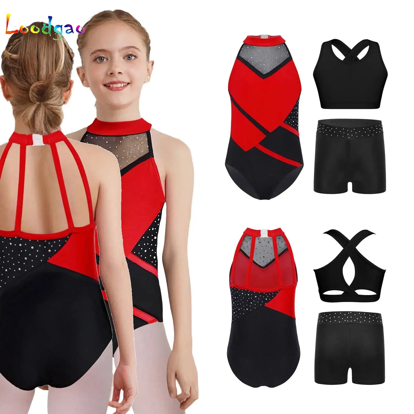 Kids Girls Sport Outfit Gymnastics Leotard Ballet Dance Jersey Unitard Shiny Bodysuit Vest and Shorts Figure Skating Costume
Kids Girls Sport Outfit Gymnastics Leotard Ballet Dance Jersey Unitard Shiny Bodysuit Vest and Shorts Figure Skating Costume