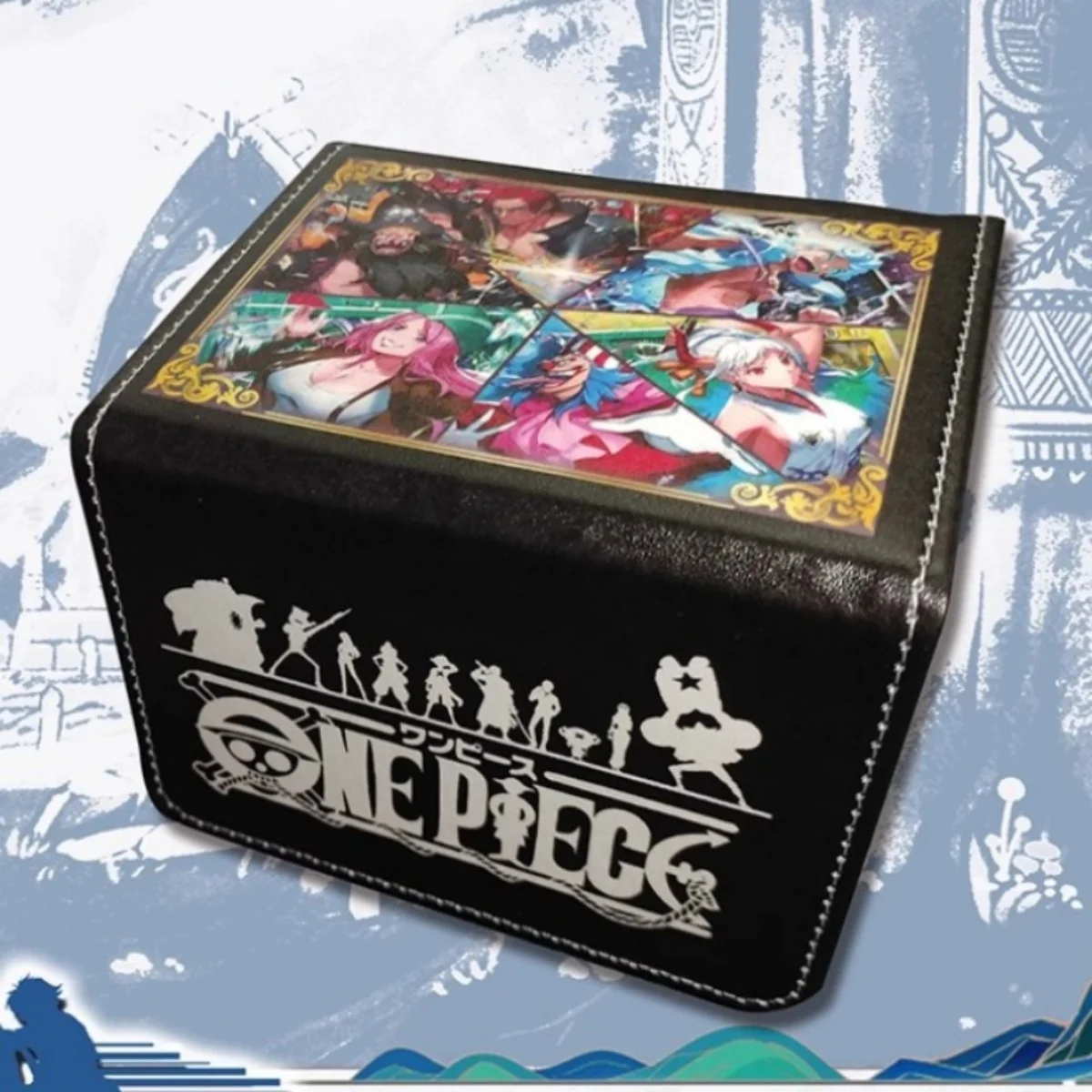 One Piece Luffy Card Storage Box Anime Four Emperors Leather Card Collection Protection Box Cartoon Game Cards Storage Kid Gift
One Piece Luffy Card Storage Box Anime Four Emperors Leather Card Collection Protection Box Cartoon Game Cards Storage Kid Gift