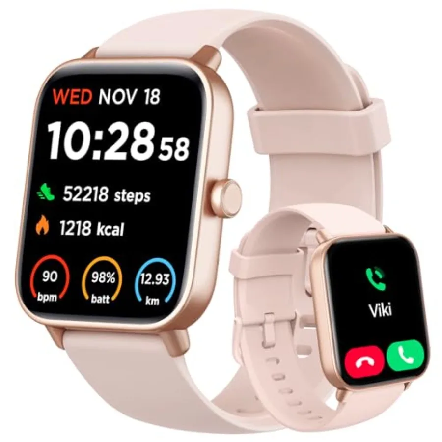 Smart Watch for Women Android and iPhone, Alexa Built-in, IP68 Waterproof Activity Fitness Tracker with Bluetooth Call Answer/M
Smart Watch for Women Android and iPhone, Alexa Built-in, IP68 Waterproof Activity Fitness Tracker with Bluetooth Call Answer/M