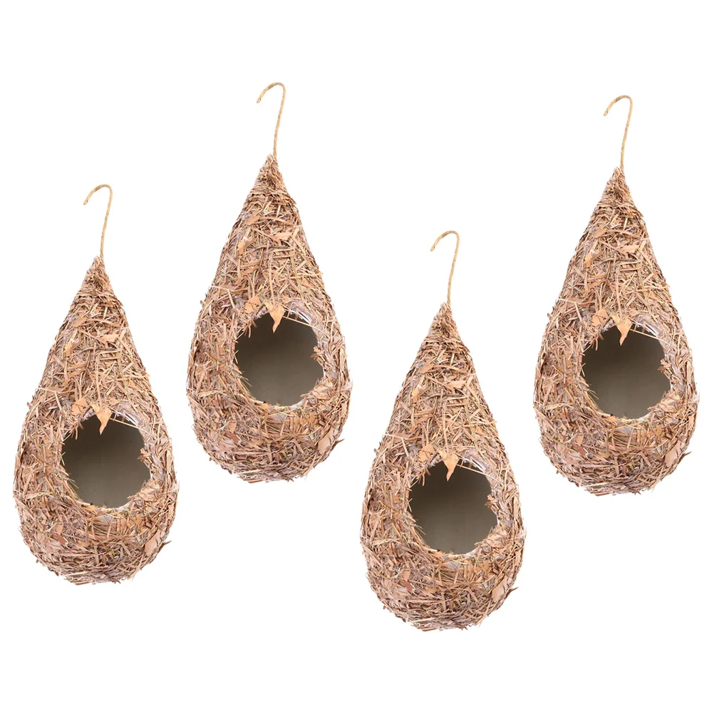 4 Pcs Simulation Straw Bird's Nest Shelter for Decoration Hanging Nests House Birds Storage Plastic Patio Garden
4 Pcs Simulation Straw Bird's Nest Shelter for Decoration Hanging Nests House Birds Storage Plastic Patio Garden