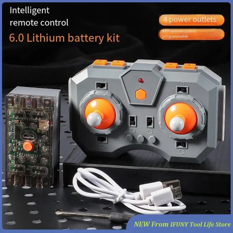 Remote Control Rechargeable Lithium Battery Box Kit APP Control Speed Adjustable Powered Module MOC Building Blocks New
Remote Control Rechargeable Lithium Battery Box Kit APP Control Speed Adjustable Powered Module MOC Building Blocks New