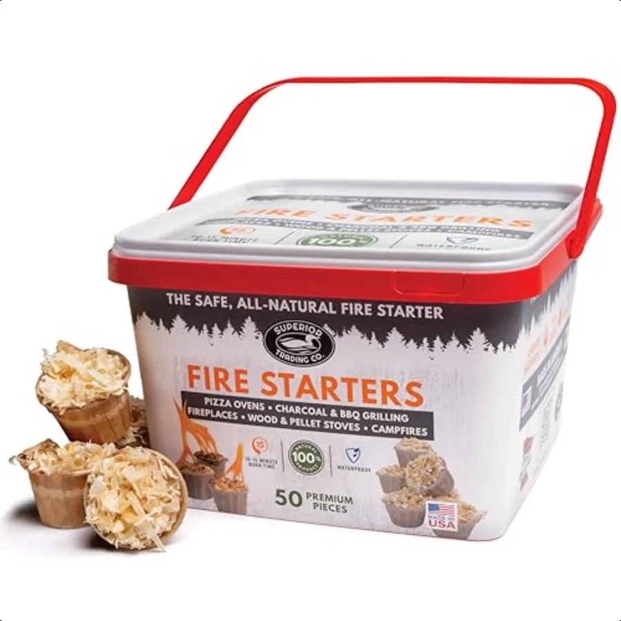 erior Trading Fire Starter Pods in Plastic Bucket Fire Starters for Campfires BBQ Grill Pit Wood Stove Charcoal Starter 1520Min 
erior Trading Fire Starter Pods in Plastic Bucket Fire Starters for Campfires BBQ Grill Pit Wood Stove Charcoal Starter 1520Min