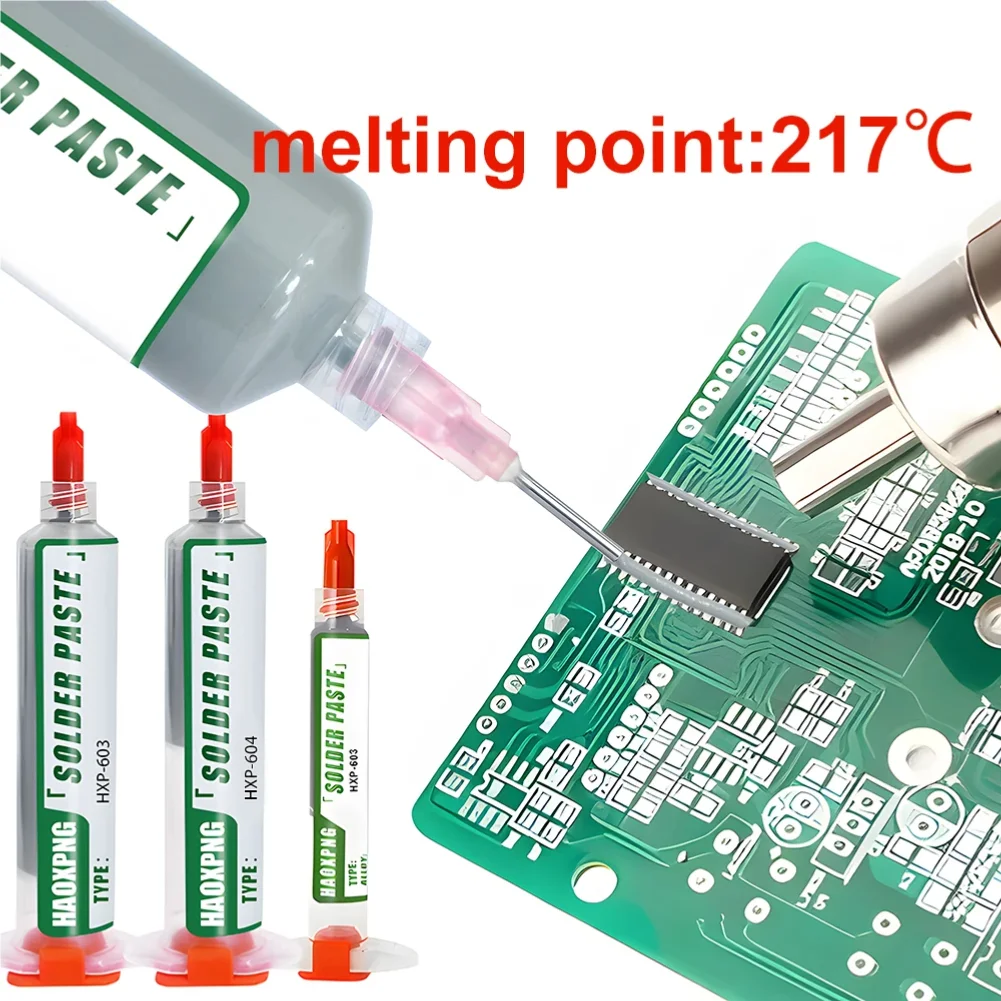 Sn99Ag0.3Cu0.7 Solder paste, flux, lead-free solder paste free cleaning is widely used in all kinds of soldering
Sn99Ag0.3Cu0.7 Solder paste, flux, lead-free solder paste free cleaning is widely used in all kinds of soldering