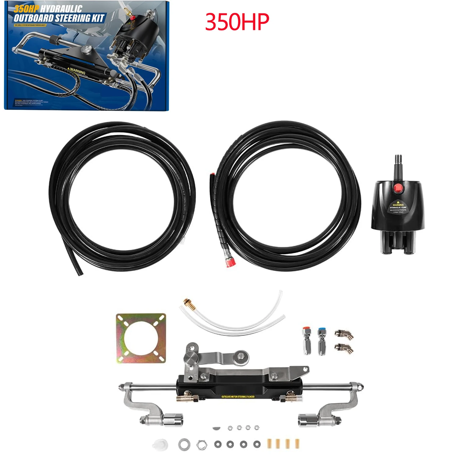 350HP Outboard Hydraulic Steering Kit, Fits for Yamaha/Suzuki/Honda/Mercury/Nissan/Tohatsu
350HP Outboard Hydraulic Steering Kit, Fits for Yamaha/Suzuki/Honda/Mercury/Nissan/Tohatsu