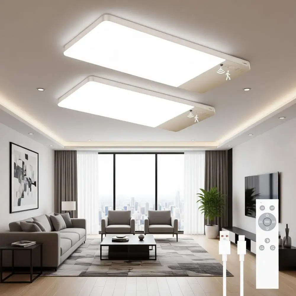 12000mAh Battery Operated Ceiling Light with Remote, Cordless, Adjustable Temperatures & Brightness, No Wiring, Motion Sensor Li
12000mAh Battery Operated Ceiling Light with Remote, Cordless, Adjustable Temperatures & Brightness, No Wiring, Motion Sensor Li