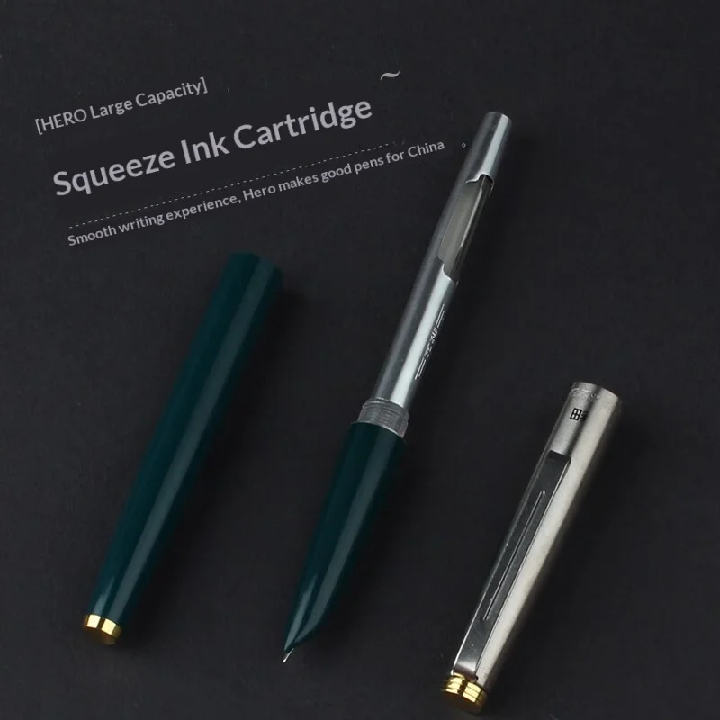 HERO 329 Dark Pointed Extremely Fine Fountain Pen,0.38mm Classic Retro Minimalist,School Practice Calligraphy Iridium Gold Pens
HERO 329 Dark Pointed Extremely Fine Fountain Pen,0.38mm Classic Retro Minimalist,School Practice Calligraphy Iridium Gold Pens