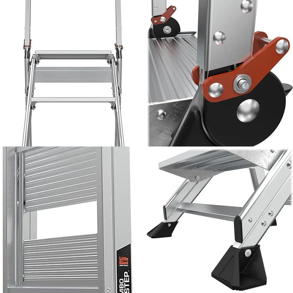 Лестницы Jumbo Step, складной 3-ступенчатый табурет, алюминий 2,2 фута, с платформой, поручнем и лотком для инструментов, грузоподъемностью 375 фунтов,
Лестницы Jumbo Step, складной 3-ступенчатый табурет, алюминий 2,2 фута, с платформой, поручнем и лотком для инструментов, грузоподъемностью 375 фунтов,