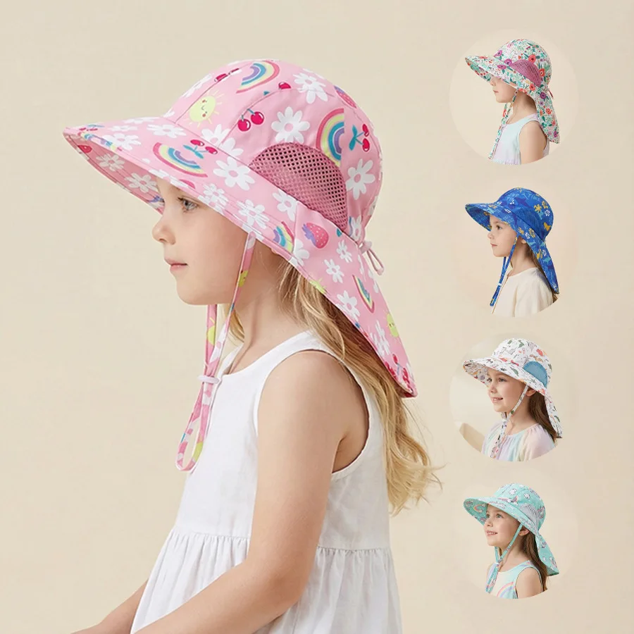Side net fabric children's sun hat with side mesh, sun hat for protection from the sun, sunshade shawl hat, original large brim
Side net fabric children's sun hat with side mesh, sun hat for protection from the sun, sunshade shawl hat, original large brim