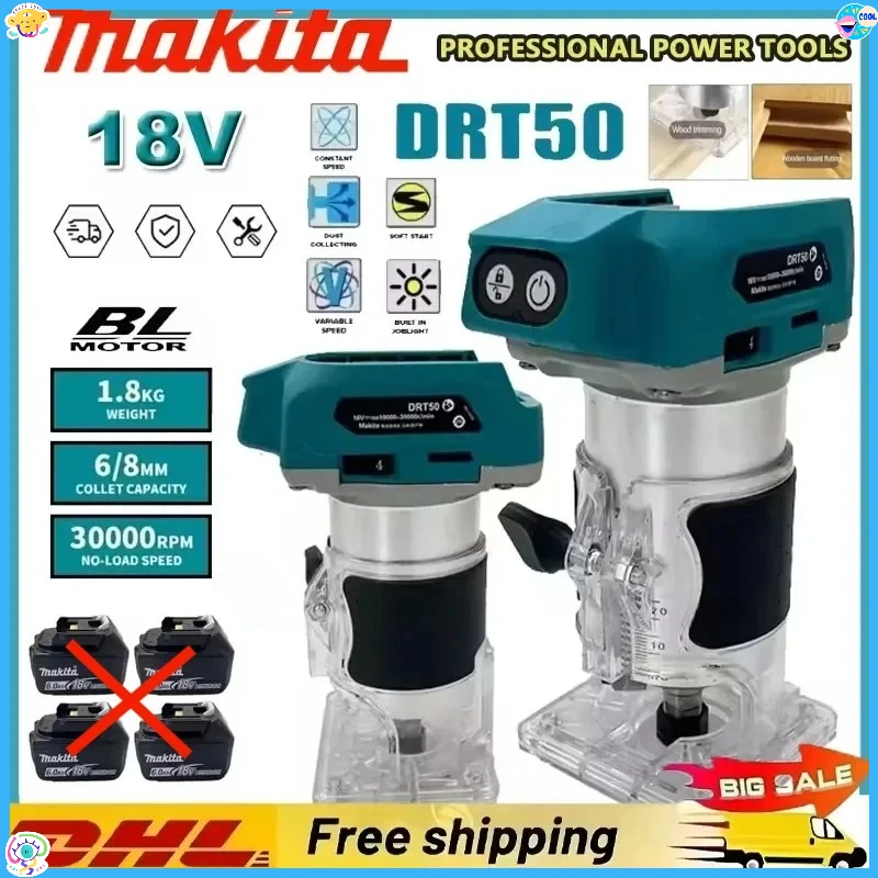 Аккумуляторный бесщеточный фрезер Makita 18В DRT50 для обработки дерева и гравировки
Аккумуляторный бесщеточный фрезер Makita 18В DRT50 для обработки дерева и гравировки