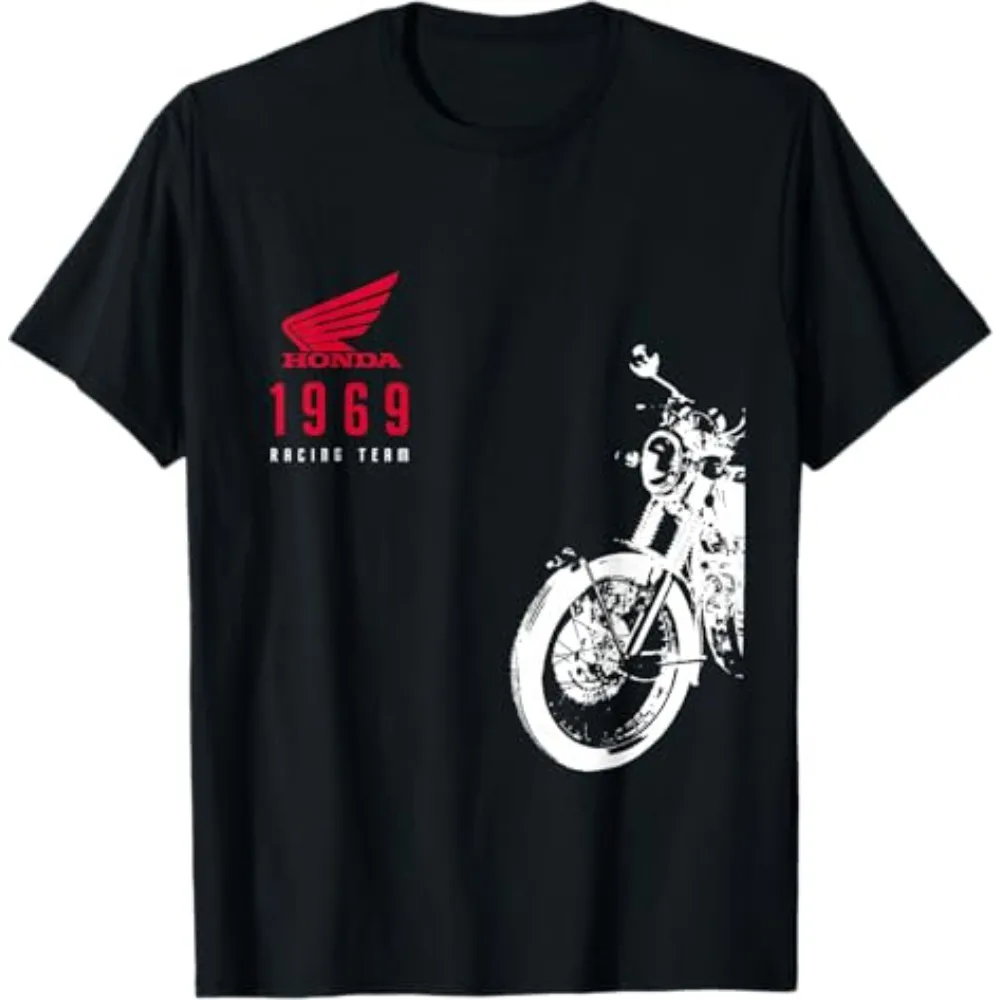 Мужская и женская футболка Honda Powersports 1969 Racing Tee, летняя футболка для езды по бездорожью, с короткими рукавами, весенний топ для мотогонок
Мужская и женская футболка Honda Powersports 1969 Racing Tee, летняя футболка для езды по бездорожью, с короткими рукавами, весенний топ для мотогонок