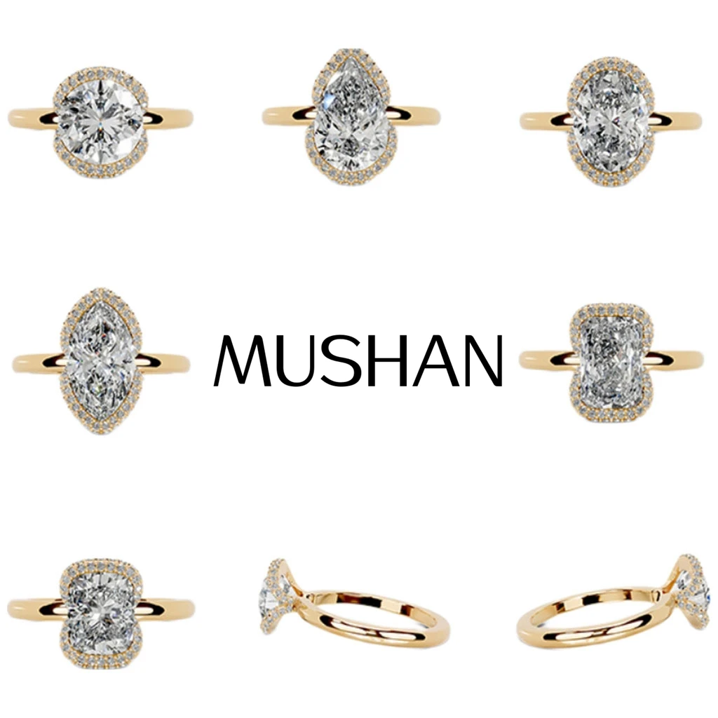 MUSHAN Custom Jewelry 925 Sterling Silver Ring Moissanite D Color VVS1 Fine Stunning 925 Sterling Silver Rings Diamond
MUSHAN Custom Jewelry 925 Sterling Silver Ring Moissanite D Color VVS1 Fine Stunning 925 Sterling Silver Rings Diamond
