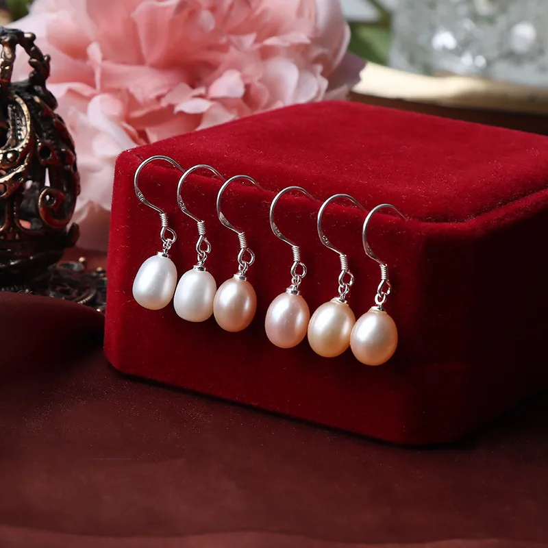 7-8mm Rice Shape Freshwater Cultured Pearl Earrings White Pink Purple Pearl 925 Sterling Silver Earrings for Women 2026 New
7-8mm Rice Shape Freshwater Cultured Pearl Earrings White Pink Purple Pearl 925 Sterling Silver Earrings for Women 2026 New
