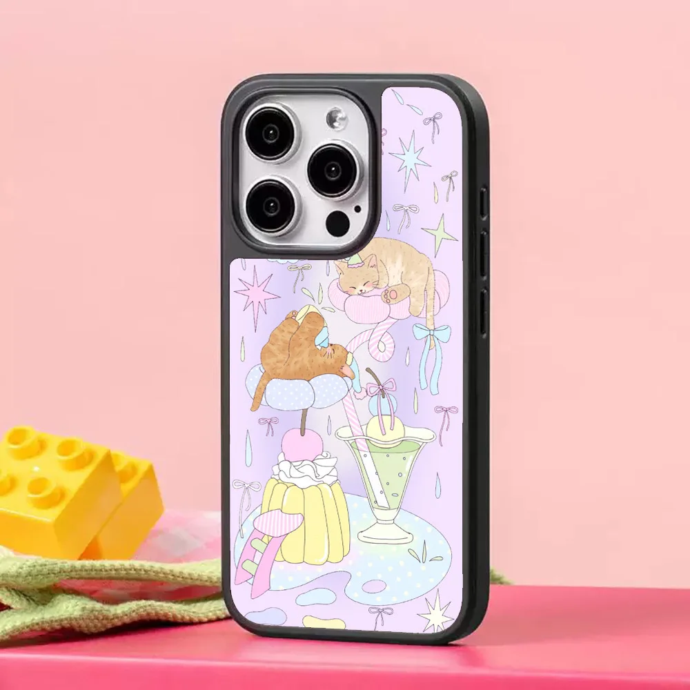 Sweet Potato Purple Dreamy Star Cat Black Edge Chic Case for IPhone 16 15 14 13 Pro Max Back Phone Cover for 12 11 Pro Max Capa
Sweet Potato Purple Dreamy Star Cat Black Edge Chic Case for IPhone 16 15 14 13 Pro Max Back Phone Cover for 12 11 Pro Max Capa