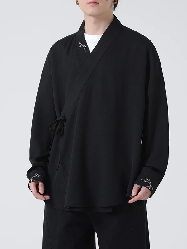 Men's Loose Long Sleeve Shirt Hanfu Traditional Chinese Clothing Summer Sun Protection Wind Stitching Design Side Buttoned Coat
Men's Loose Long Sleeve Shirt Hanfu Traditional Chinese Clothing Summer Sun Protection Wind Stitching Design Side Buttoned Coat
