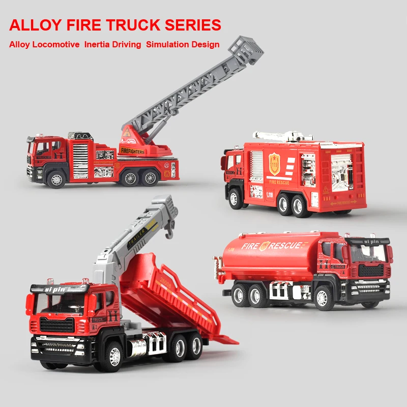 Alloy Fire Truck Series,Inertial Driving, Simulation, Drop Resistant,Fire Rescue Engineering Vehicle Model, Children's Toy,XT186
Alloy Fire Truck Series,Inertial Driving, Simulation, Drop Resistant,Fire Rescue Engineering Vehicle Model, Children's Toy,XT186
