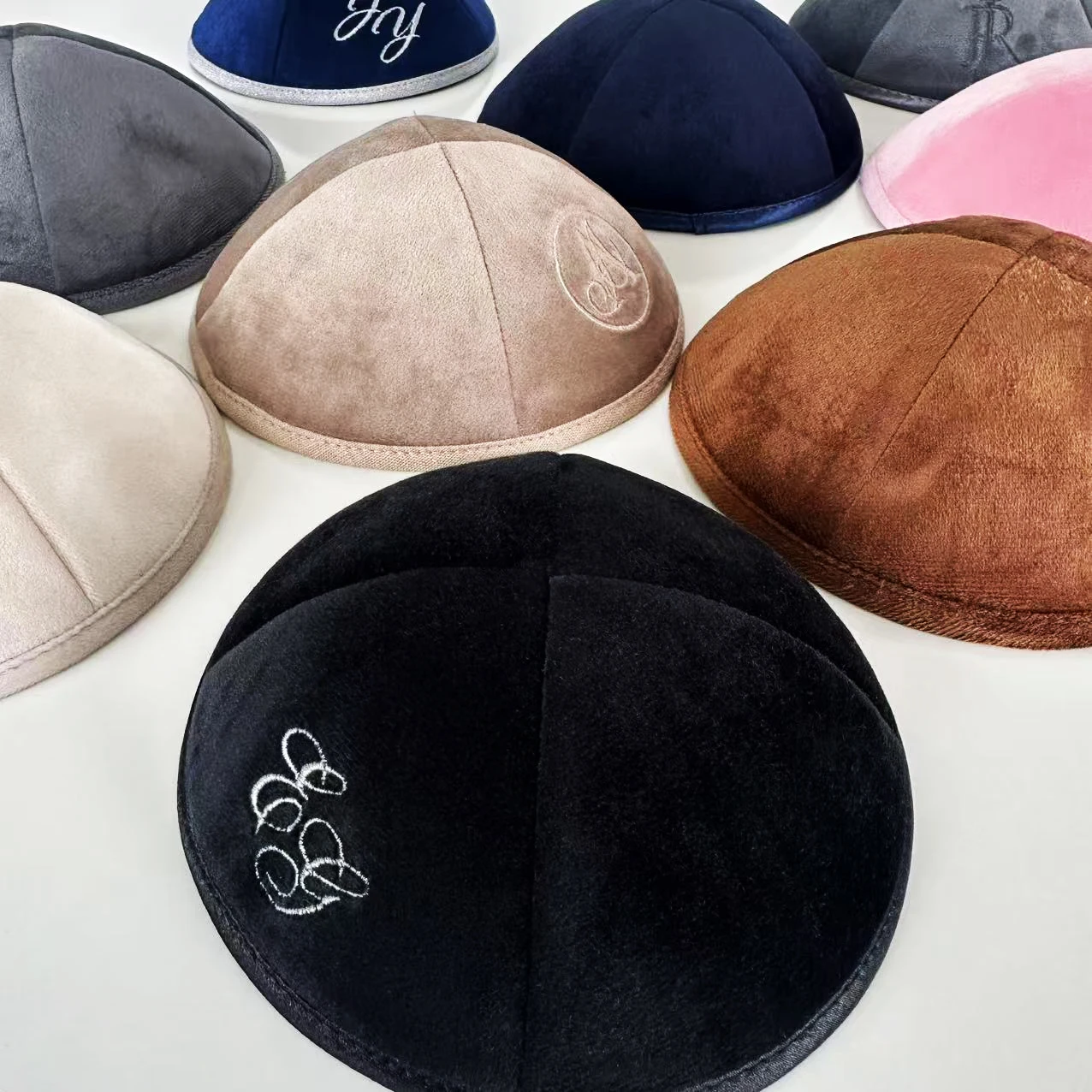 Blue flocked fashion kipa kipa,yarmulka,bar mitsvah, brit mila, black.personalize.embroidery.velvet、customize
Blue flocked fashion kipa kipa,yarmulka,bar mitsvah, brit mila, black.personalize.embroidery.velvet、customize