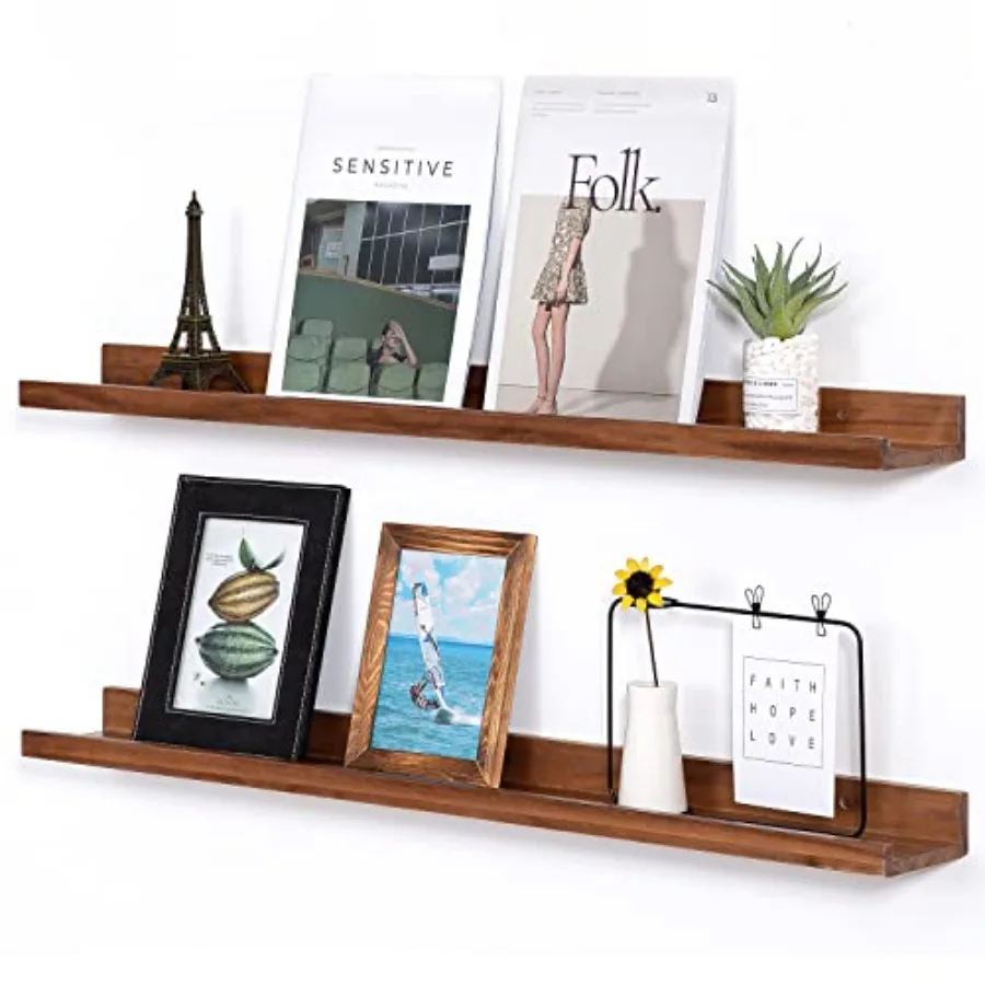 Color Wood Wall Floating Shelves for Wall 36 Inch Bookshelf Wall Mount Picture Photo Frames Display Rack with Ledge Decorative
Color Wood Wall Floating Shelves for Wall 36 Inch Bookshelf Wall Mount Picture Photo Frames Display Rack with Ledge Decorative