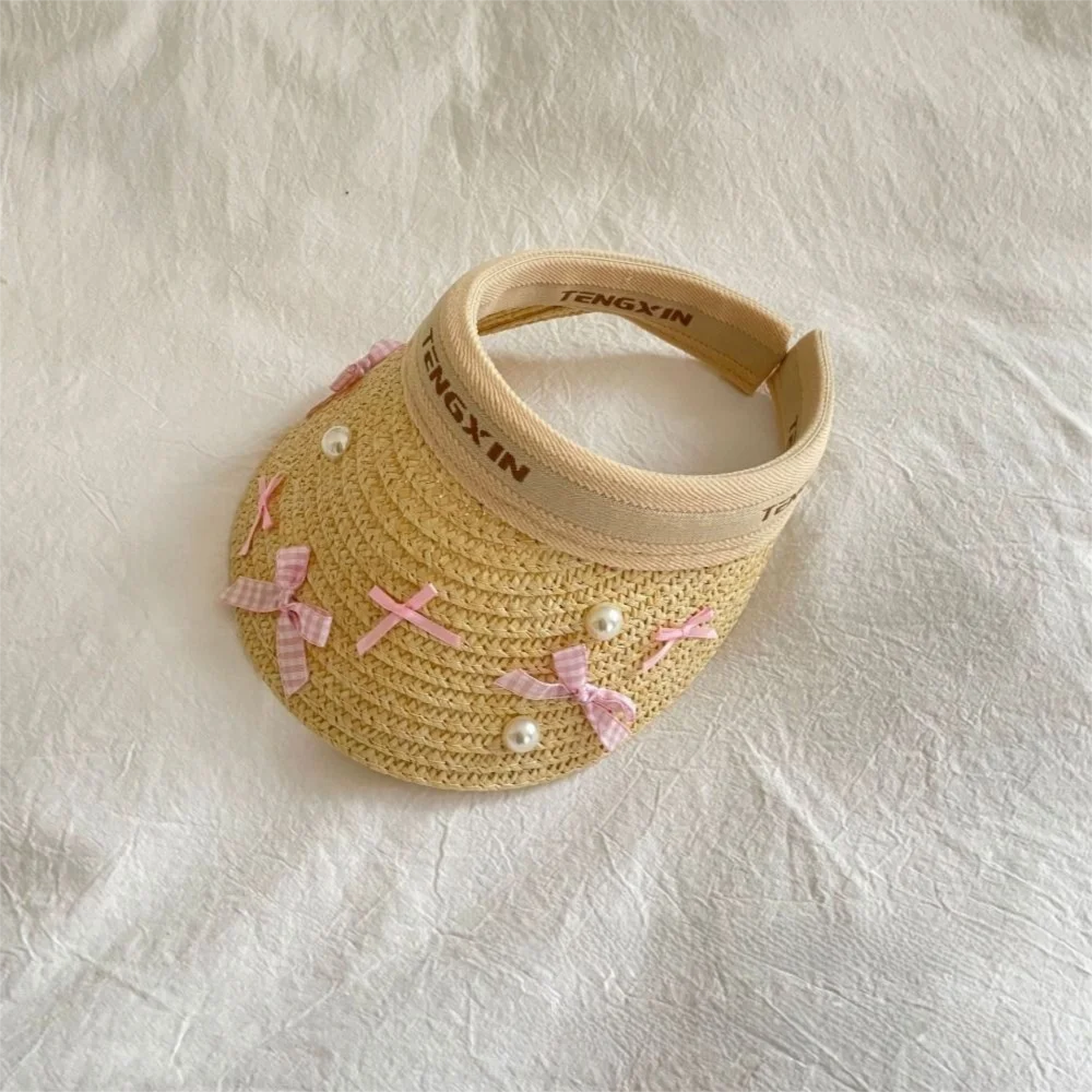 Bowknot Summer Straw Hat Empty Top Wide Brim Large Brim Sun Visor Cap Comfortable Breathable Empty Top Baseball Cap Children
Bowknot Summer Straw Hat Empty Top Wide Brim Large Brim Sun Visor Cap Comfortable Breathable Empty Top Baseball Cap Children