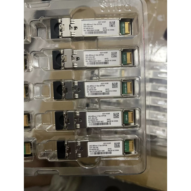 used for Huawei SFP-25G-SR SFP28 25GBASE-SR Transceiver 25G Multi-mode 850nm 100m Duplex LC Optical Module PN 02311KNR
used for Huawei SFP-25G-SR SFP28 25GBASE-SR Transceiver 25G Multi-mode 850nm 100m Duplex LC Optical Module PN 02311KNR